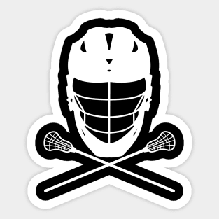 Lacrosse (LAX) Helmet and Sticks Sticker